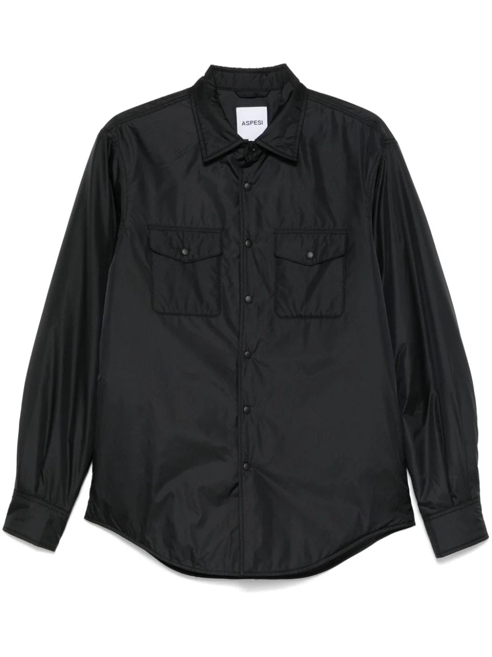 press-stud shirt jacket - 1