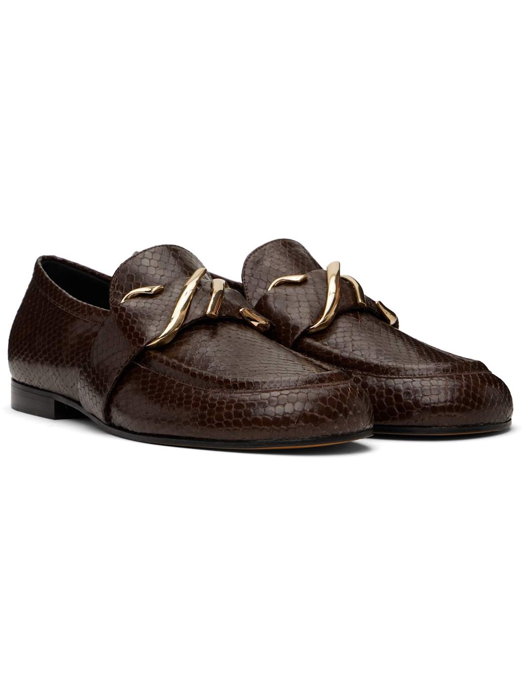 Brown Monogram Loafers - 4