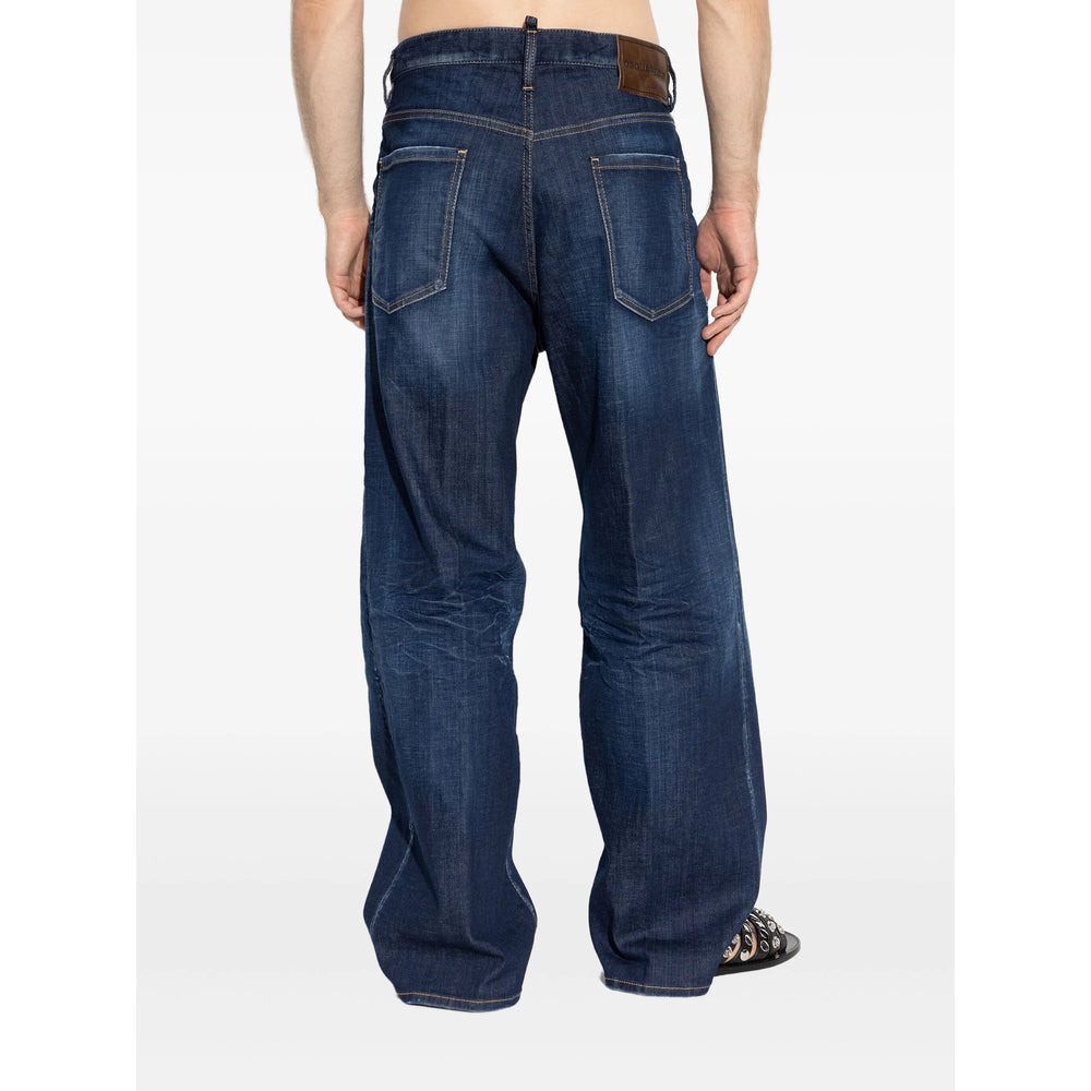 Dsquared2 Blue Denim - Wide-Leg Jeans Men - 3