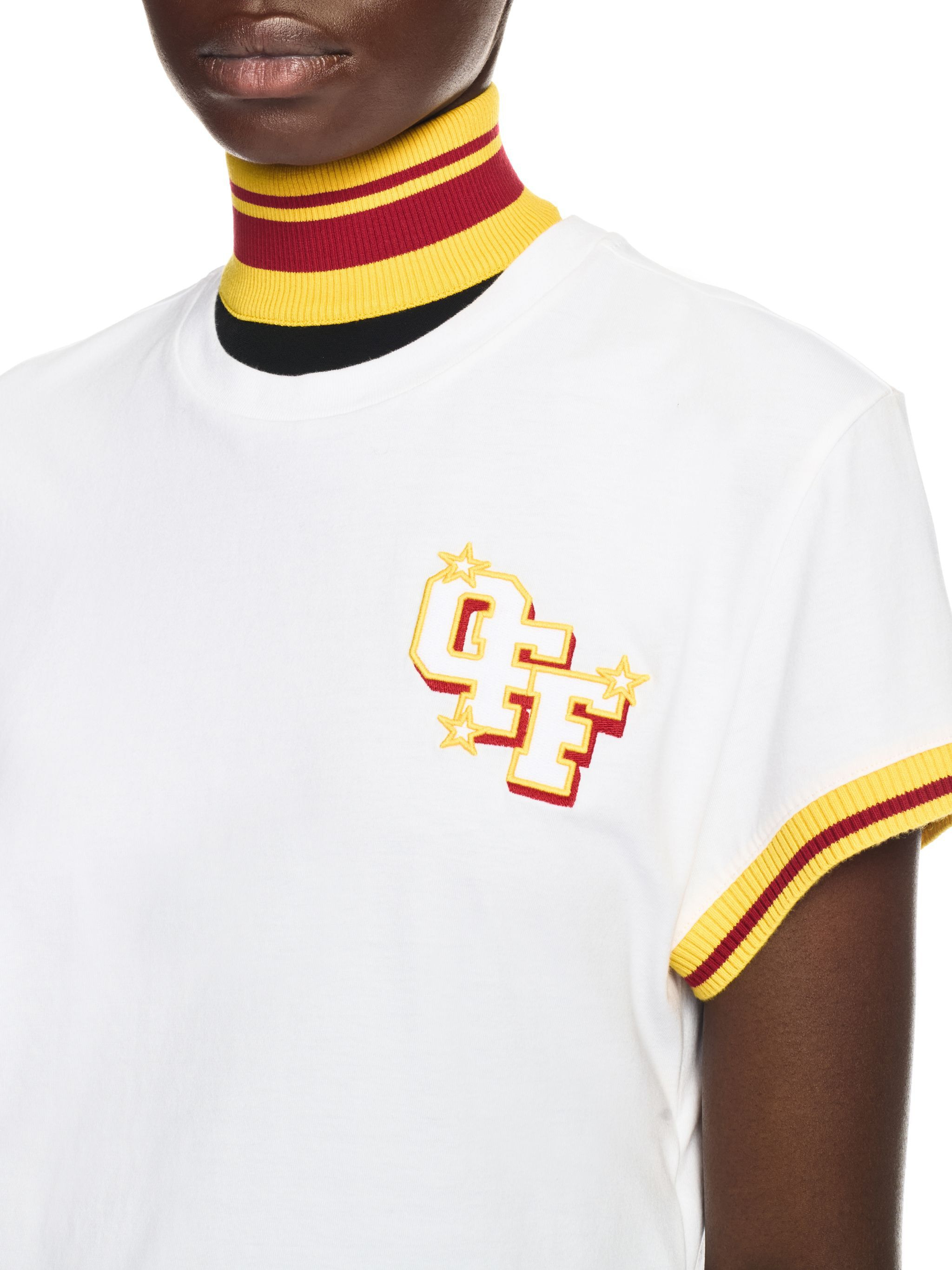 White College Fitted Tee - 5
