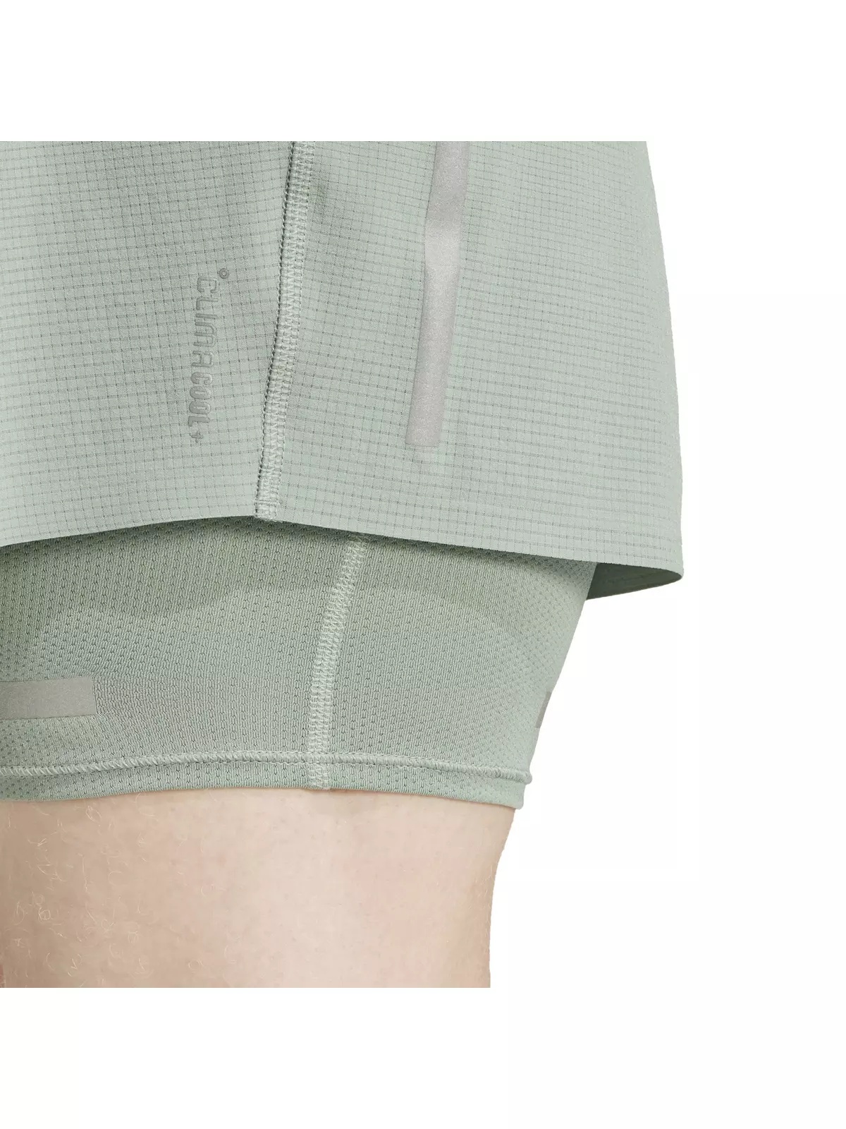Men's Ultimate Running Reflective 2-in-1 Shorts -Green - 4