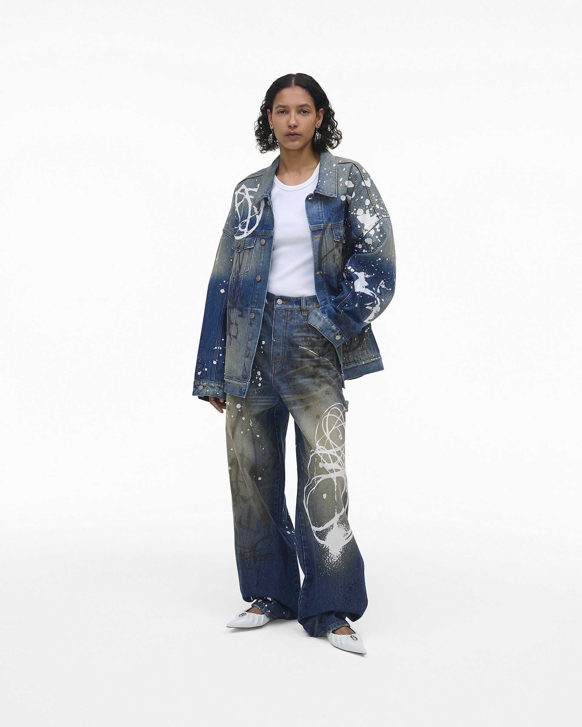 FUTURA X MARC JACOBS PAINTED DENIM BIG TRUCKER - 2