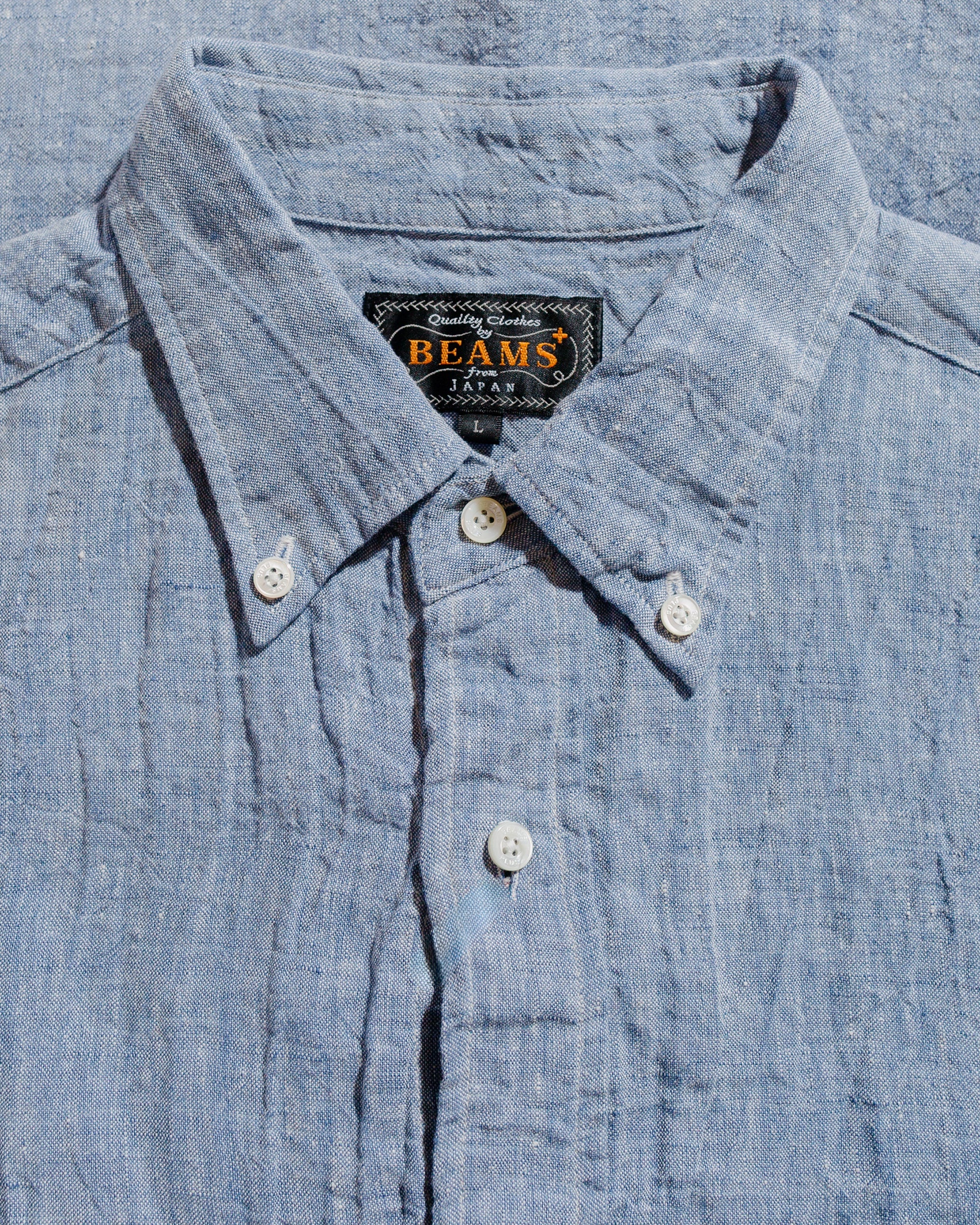 B.D. 1/40 Linen Chambray Blue - 5