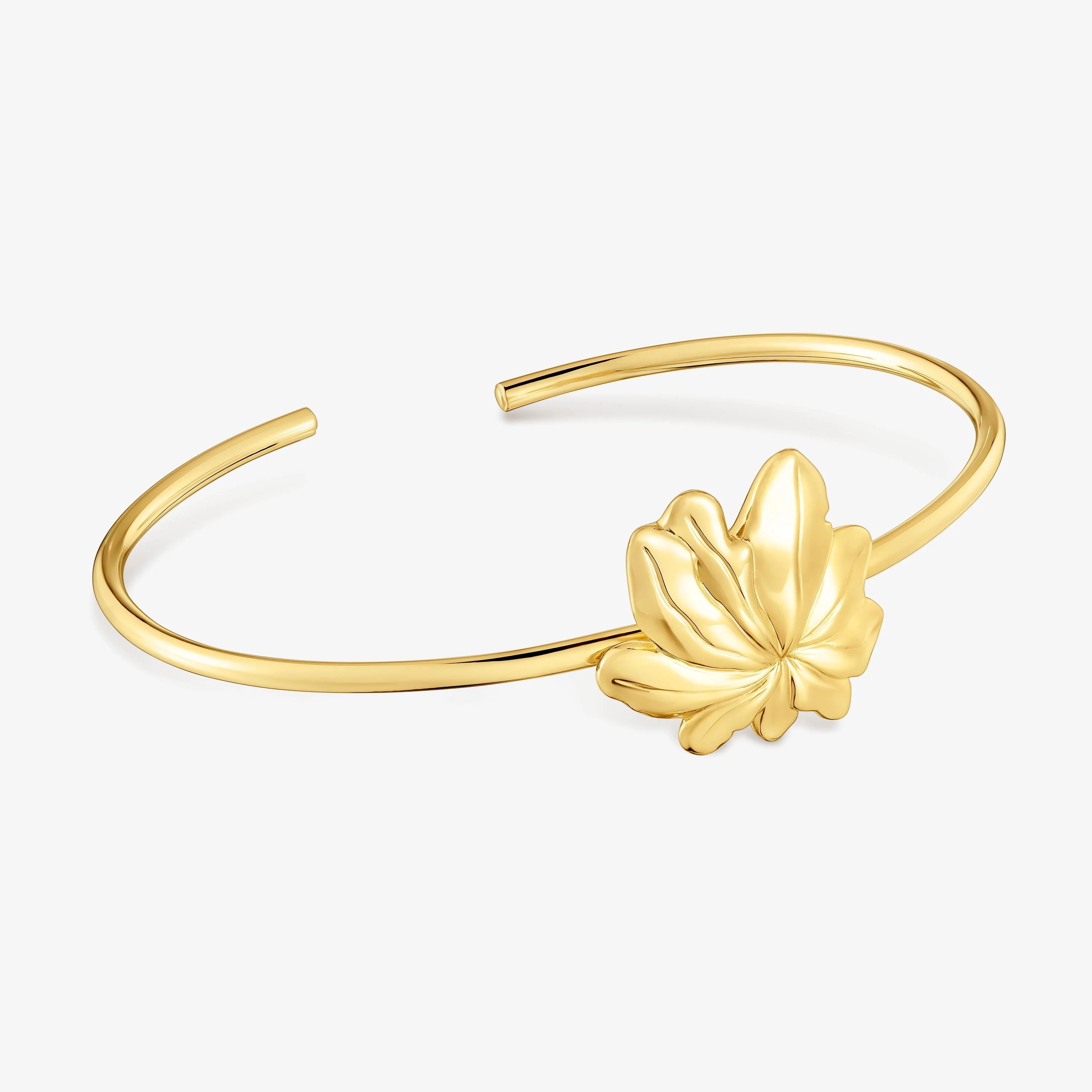 18K gold vermeil Bangle with motif Yagrumo - 1