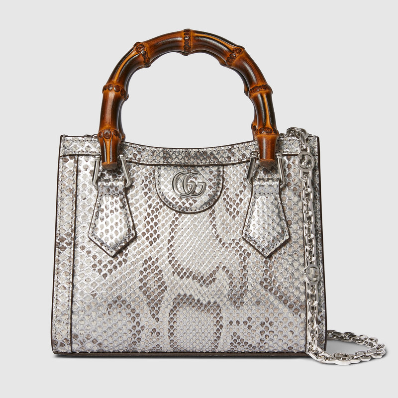 Gucci Diana python small tote bag 1