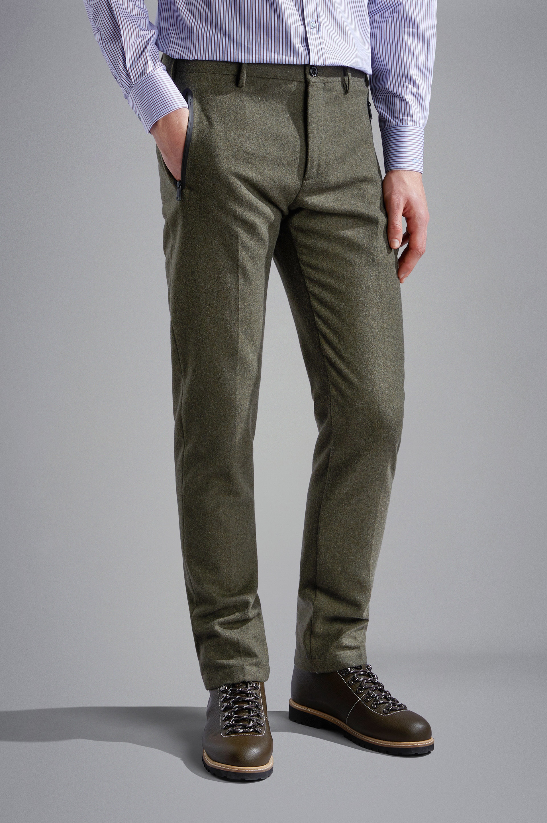 TECHNICAL WOOL CHINO TROUSERS - 6