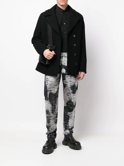 Givenchy distressed two-tone jeans outlook