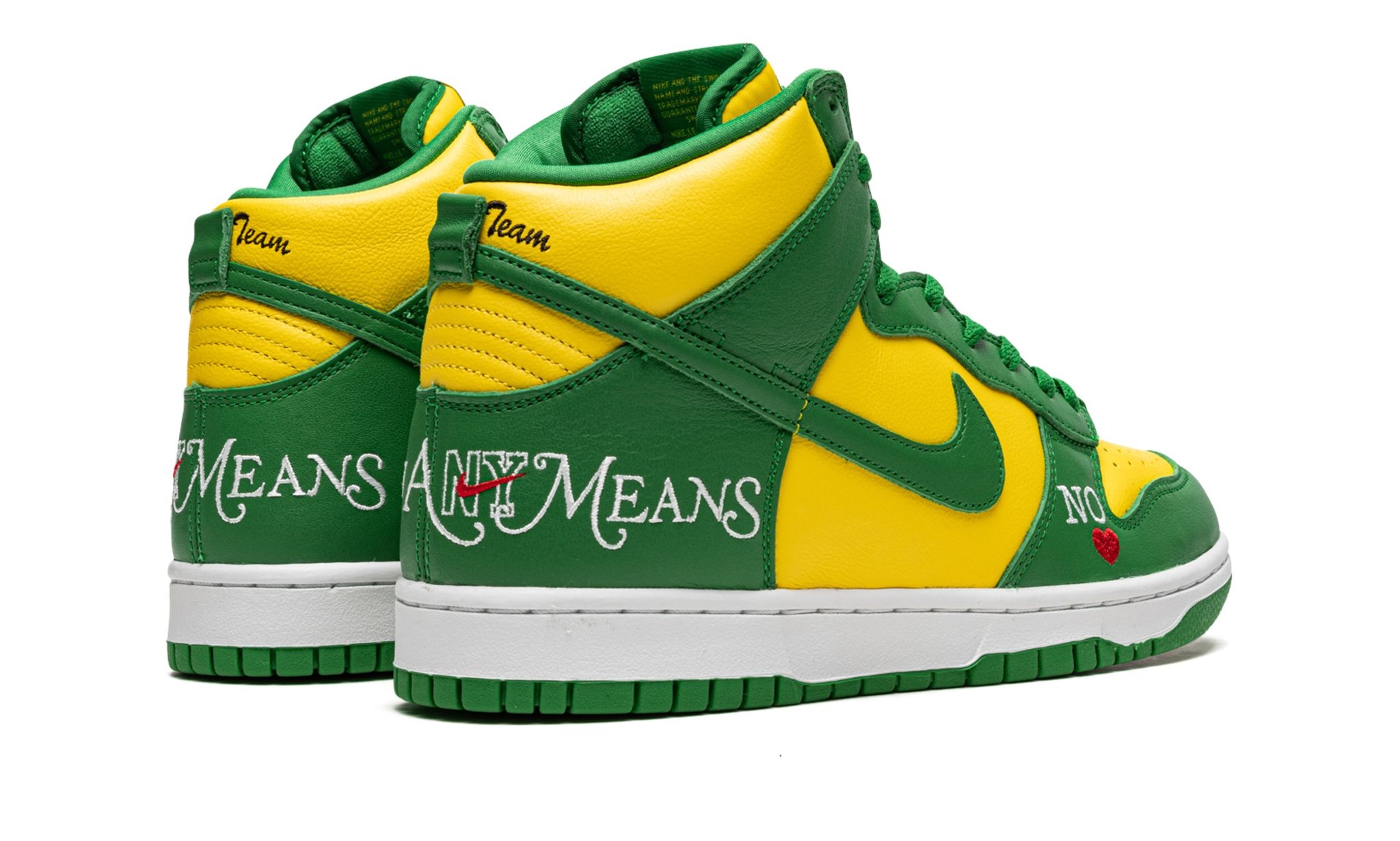 SB Dunk High "Supreme - By Any Means - Green/Yellow" - 3