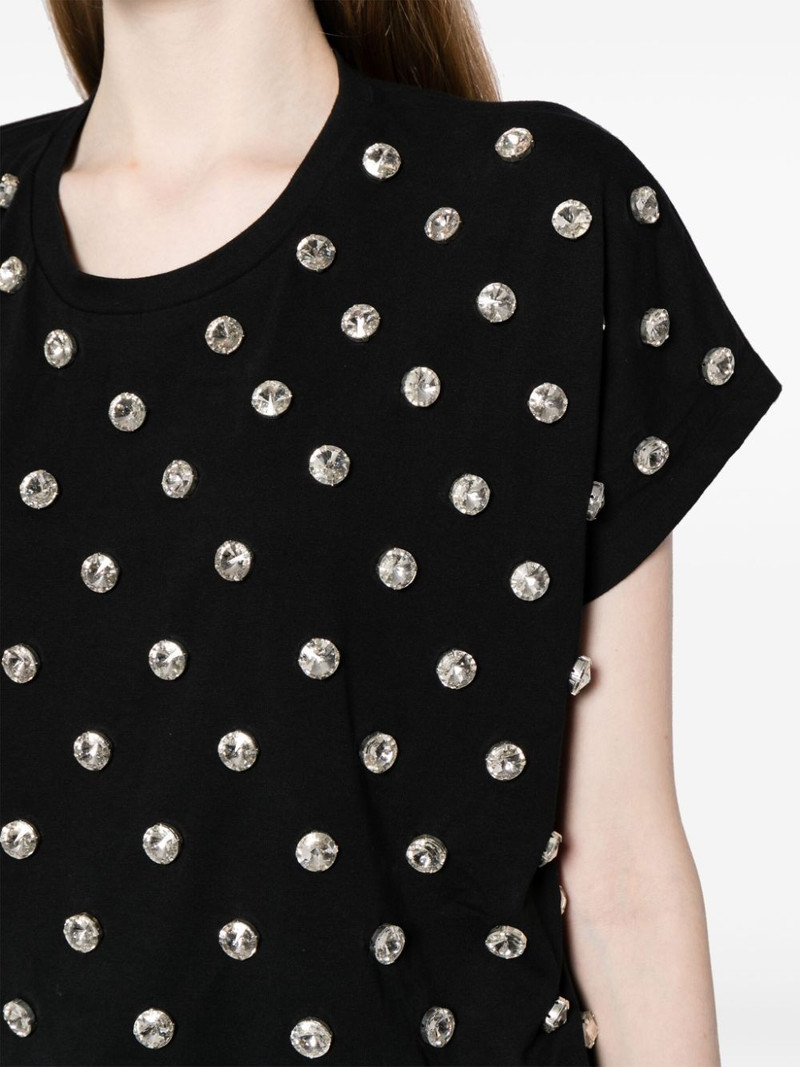 crystal-embellished cotton T-shirt 5
