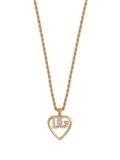 Dolce & Gabbana logo-pendant necklace outlook