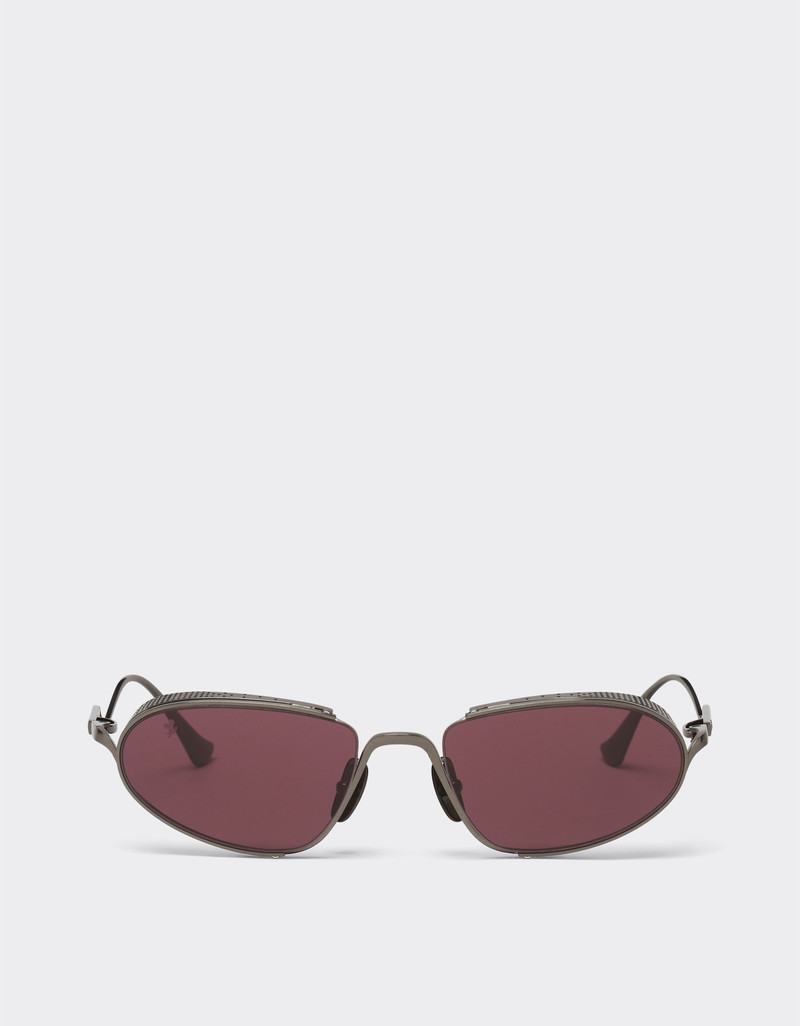 Ferrari sunglasses in gunmetal grey titanium with exclusive Contrast Pro™ lenses 1