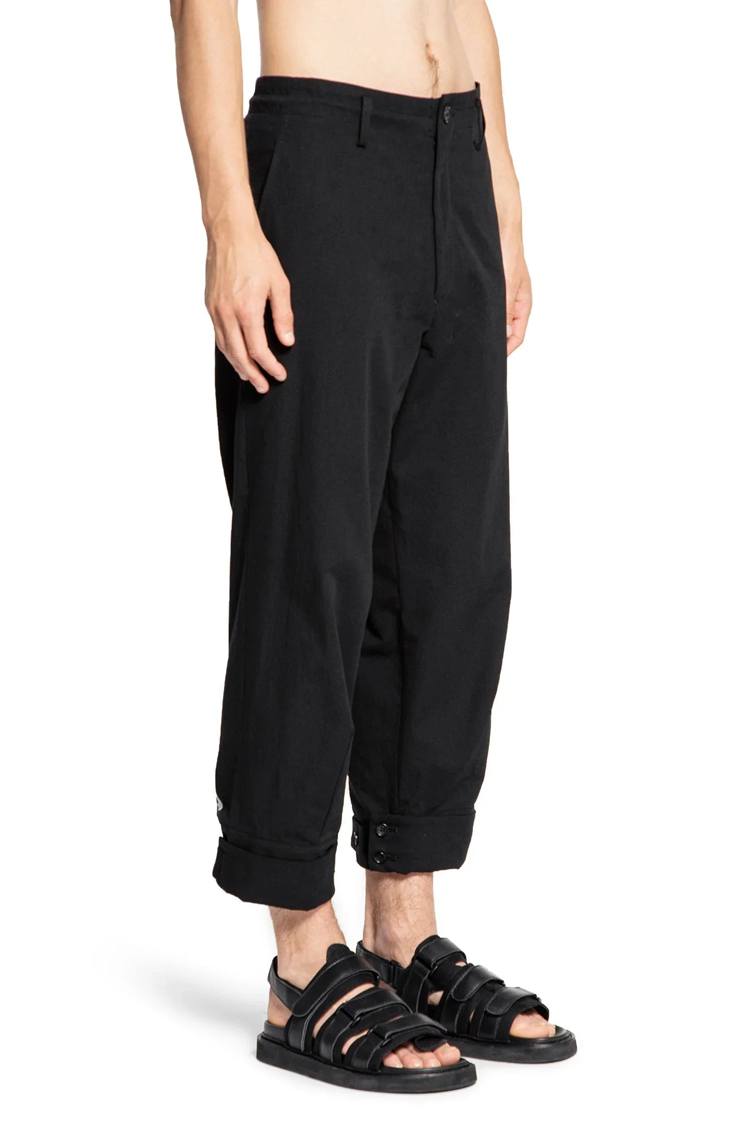 Belted-Hem-Printed-Pants - 2