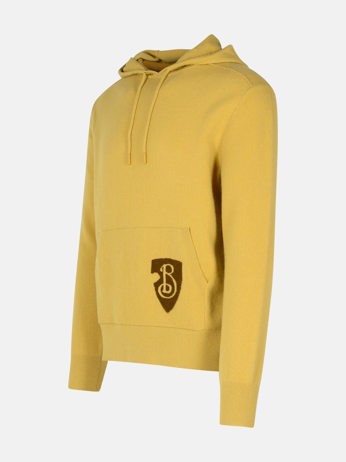 BEIGE WOOL BLEND SWEATSHIRT - 2