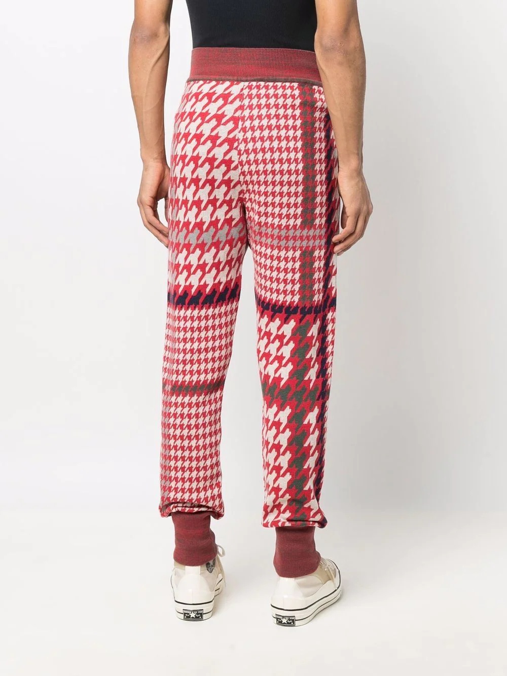 houndstooth-print trousers - 4