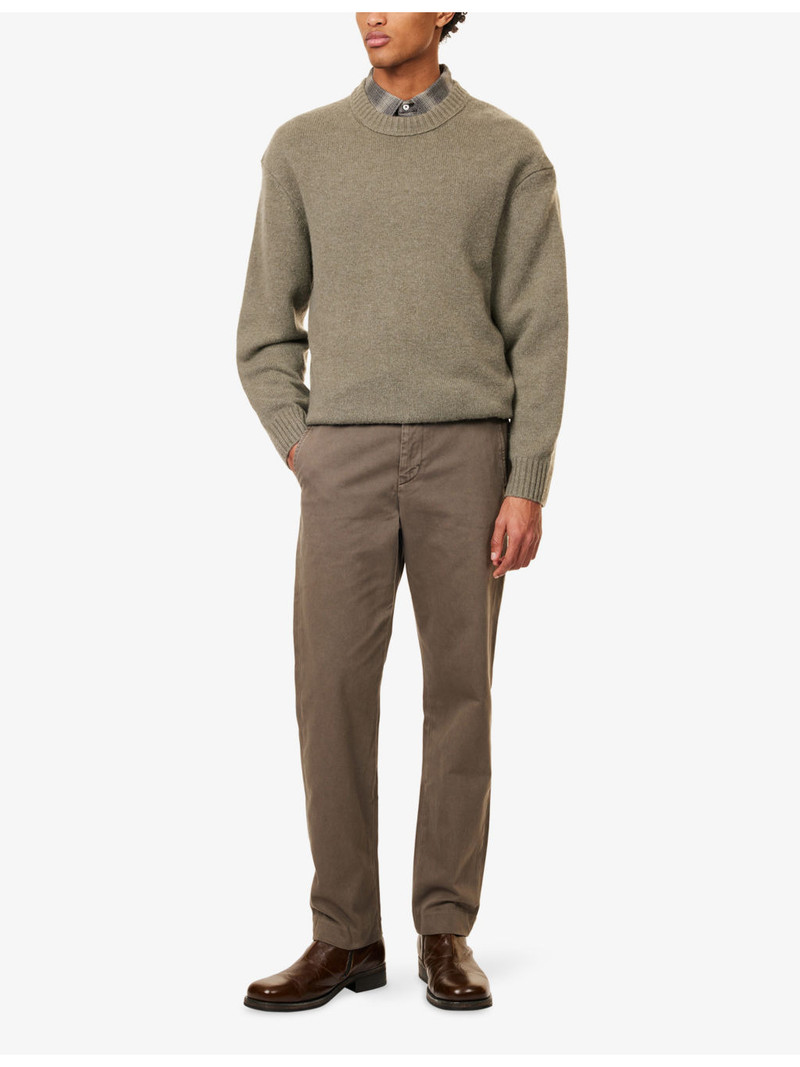 FRAME The Straight Regular-Fit Cotton Trousers outlook