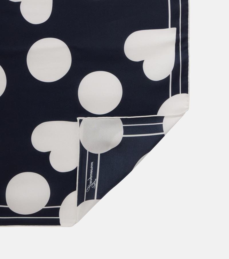 Cœur printed silk scarf 4