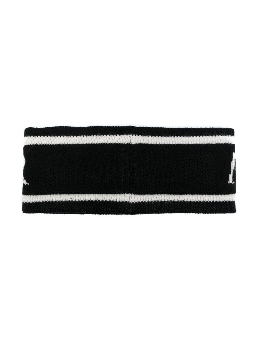 logo intarsia-knit headband - 2