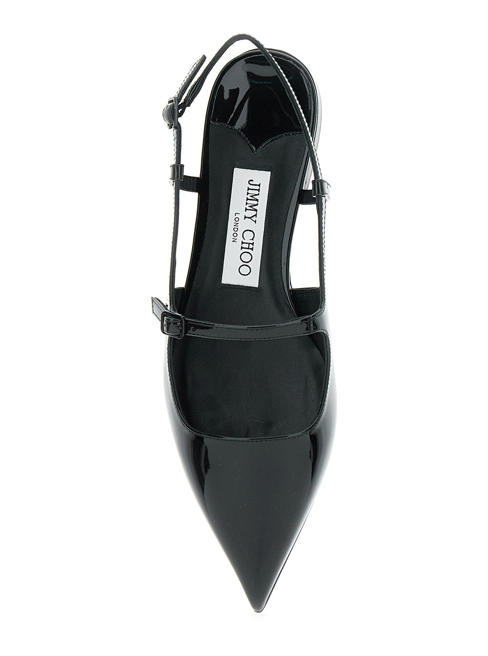 Jimmy Choo Women 'Didi Flat' Black Ballerinas With Shiny Finish In Leather Woman - 4