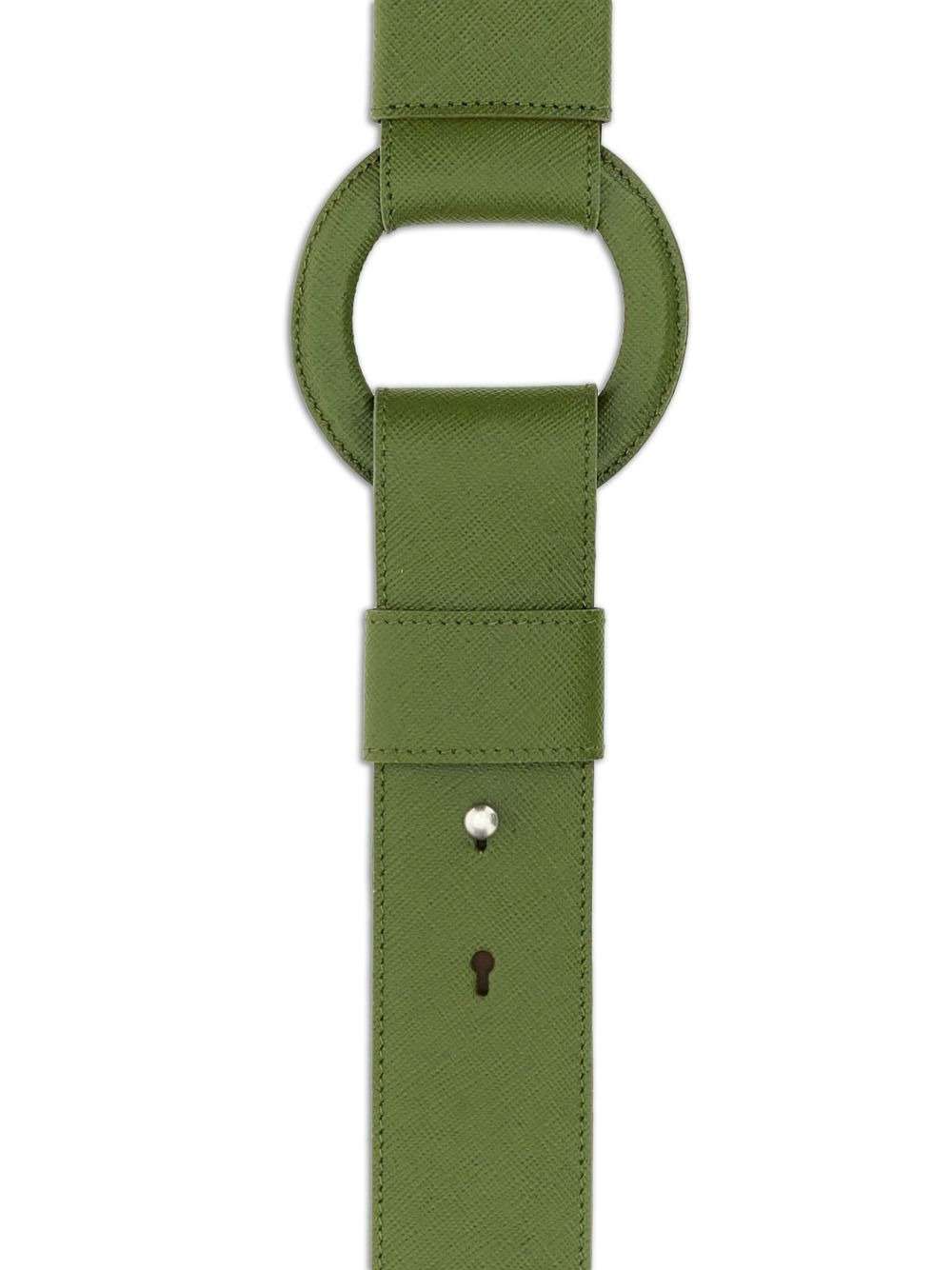leather oval-ring shoulder strap - 3