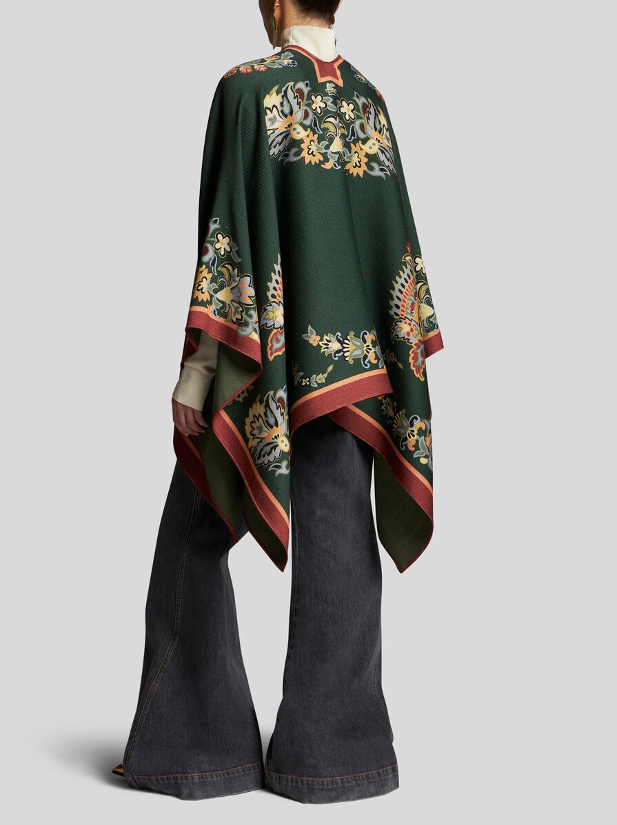 FLORAL PAISLEY CAPE - 4
