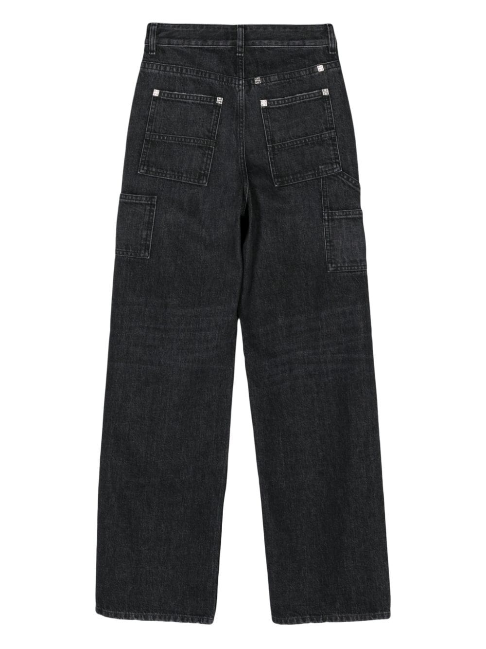 mid-rise wide-leg jeans - 2