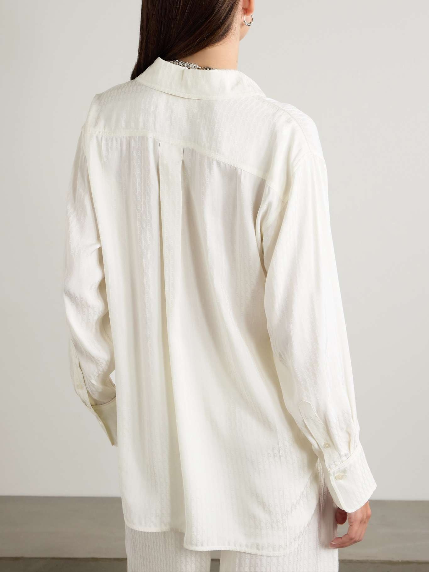 Satin-jacquard shirt - 3