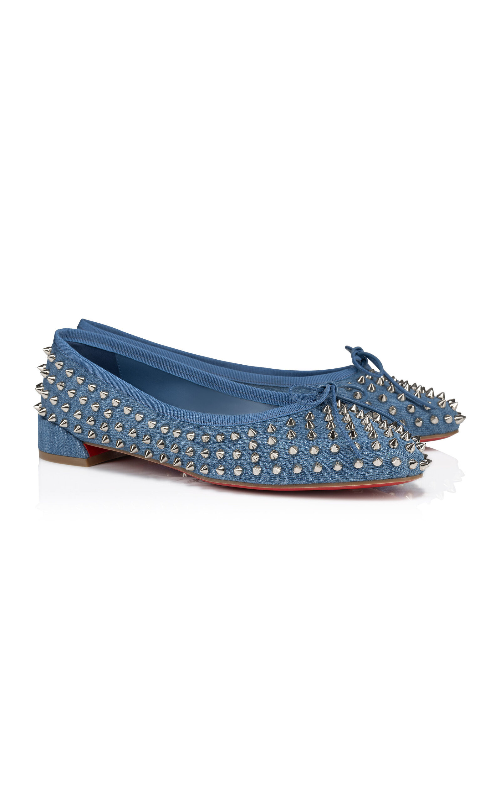 Sweetie Jane Studded Denim Flats blue - 3