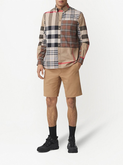 Burberry Contrast Check button-down shirt outlook