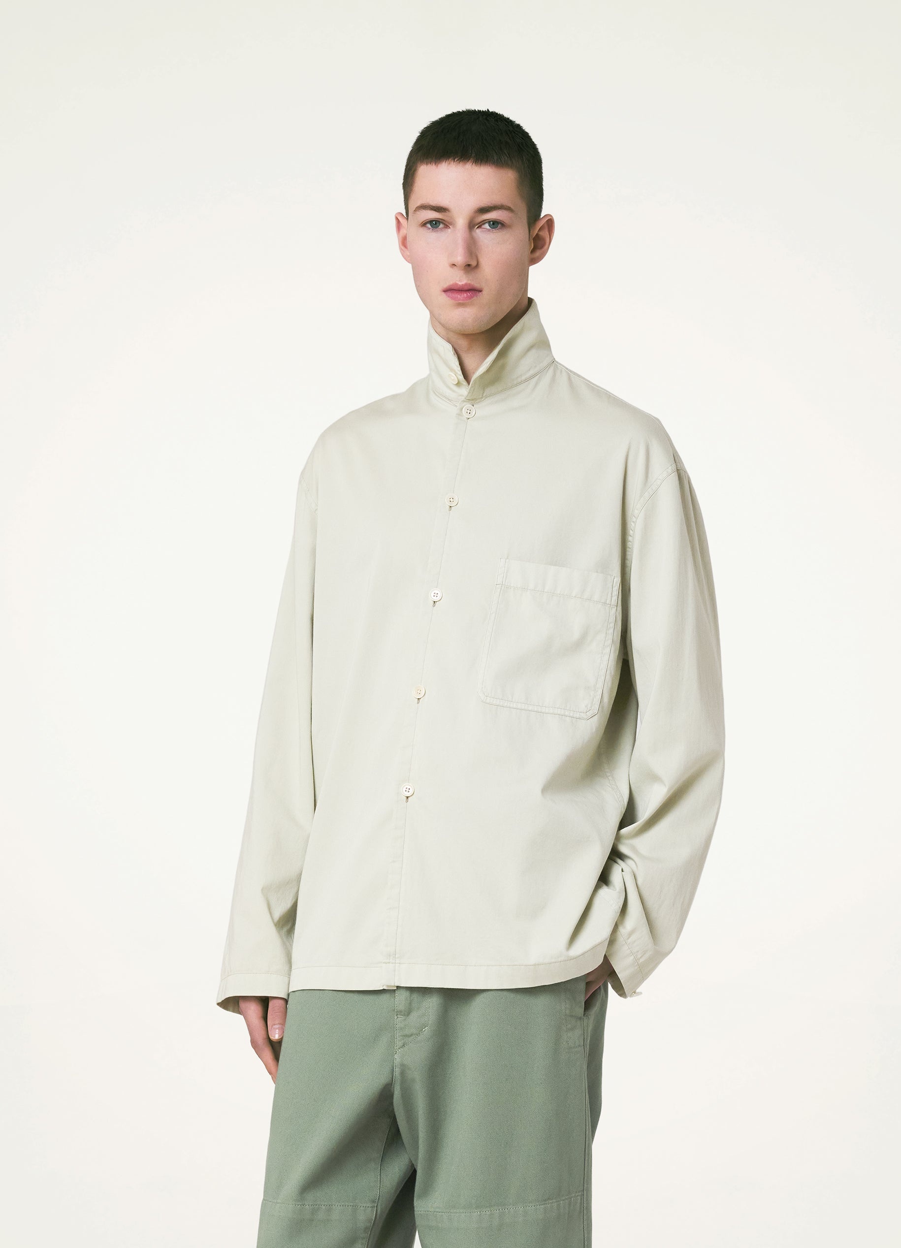 Lemaire STAND COLLAR SHIRT | REVERSIBLE