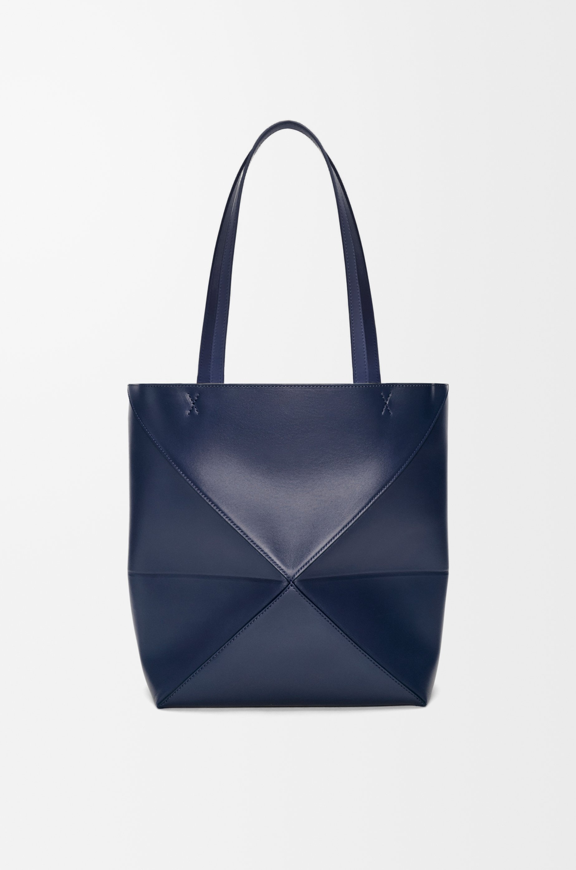 Puzzle Fold Tote in shiny calfskin - 6