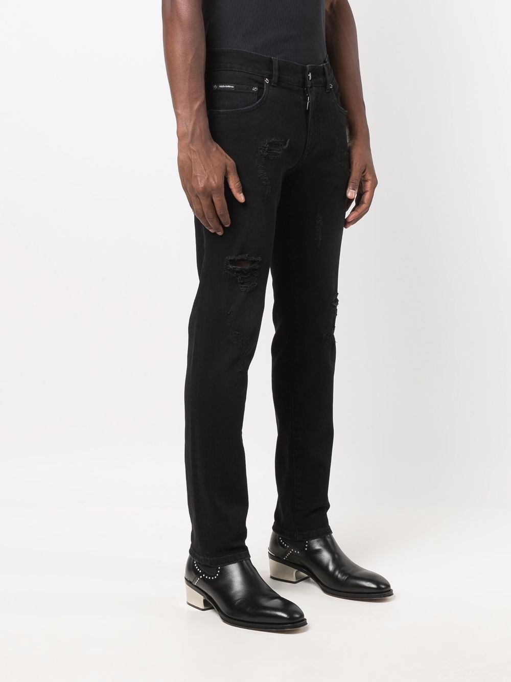 mid-rise straight-leg jeans - 3