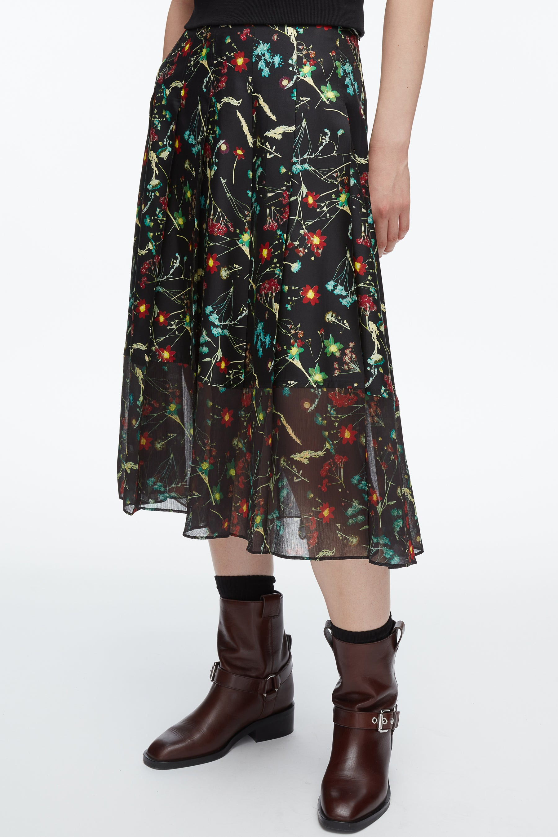 Bliss Floral Pleated Skirt - 6