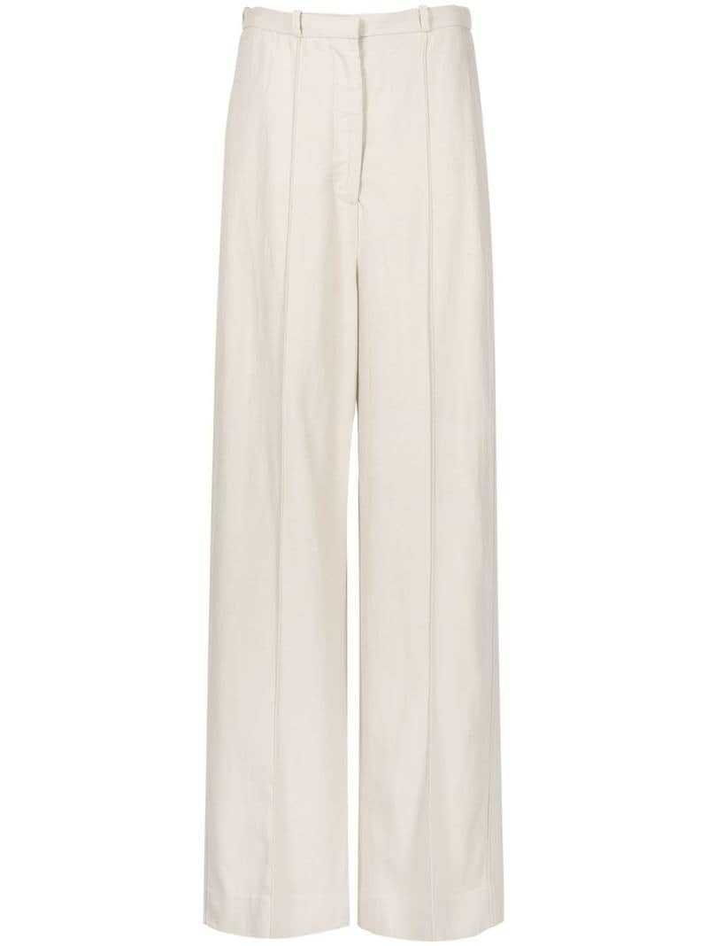 high-waisted wide-leg trousers - 1