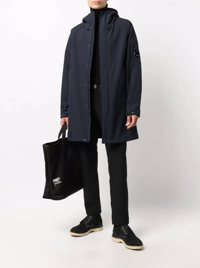 C.P. Company navy hooded coat outlook