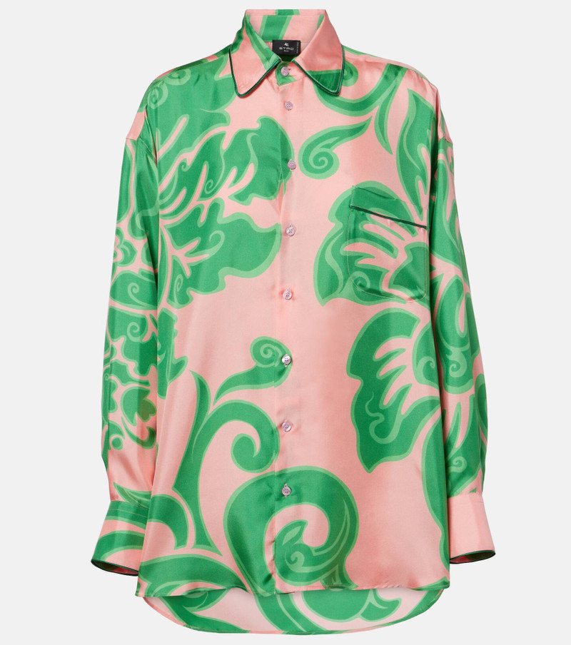 Printed silk blouse 1
