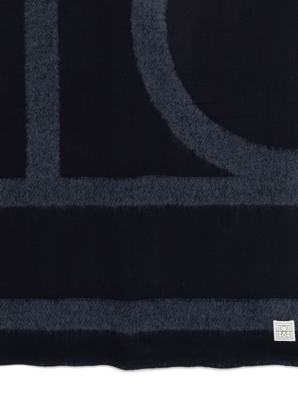 monogram-print scarf - 3