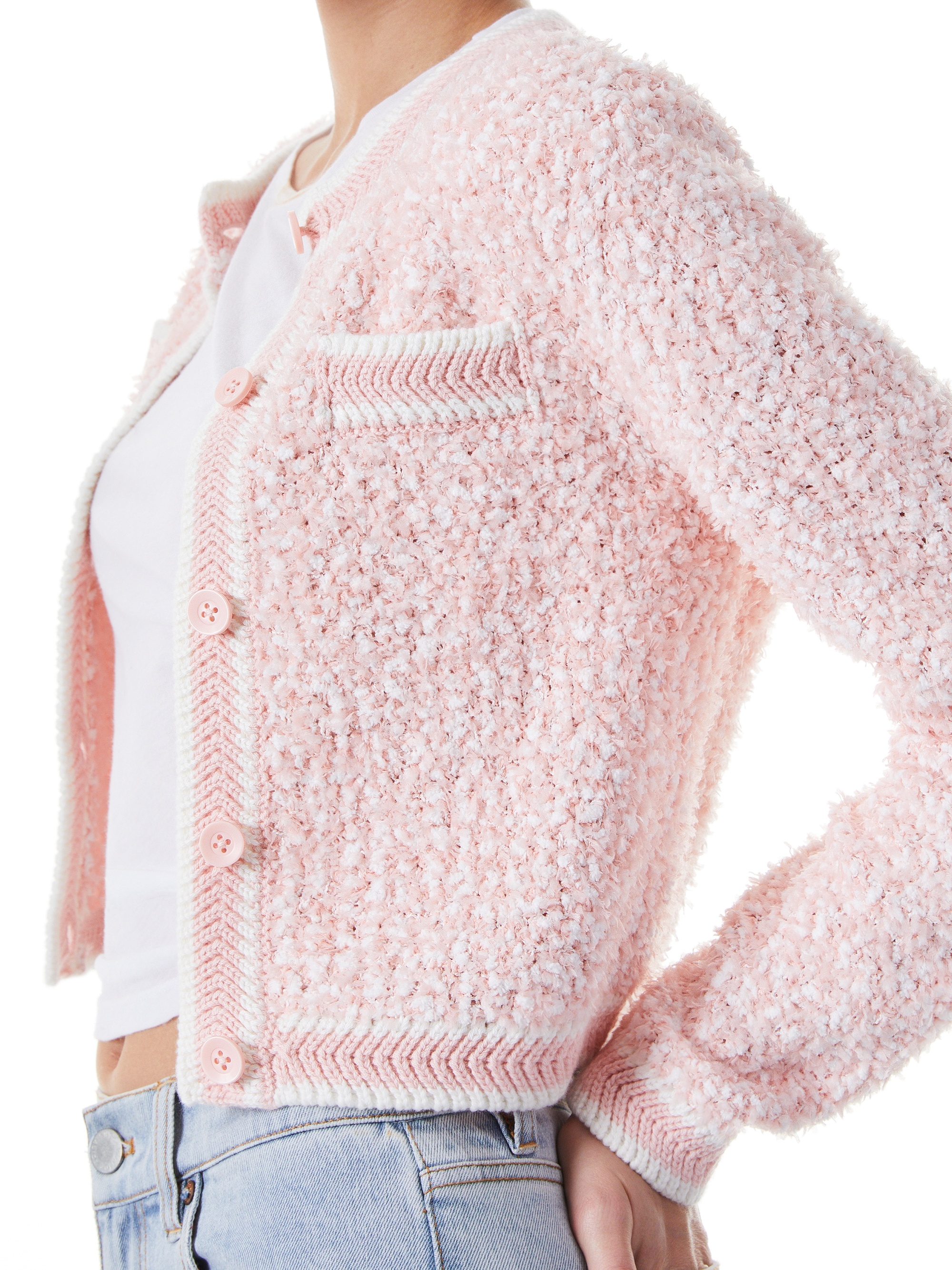 NOELLA CREW NECK CROPPED CARDIGAN - 5
