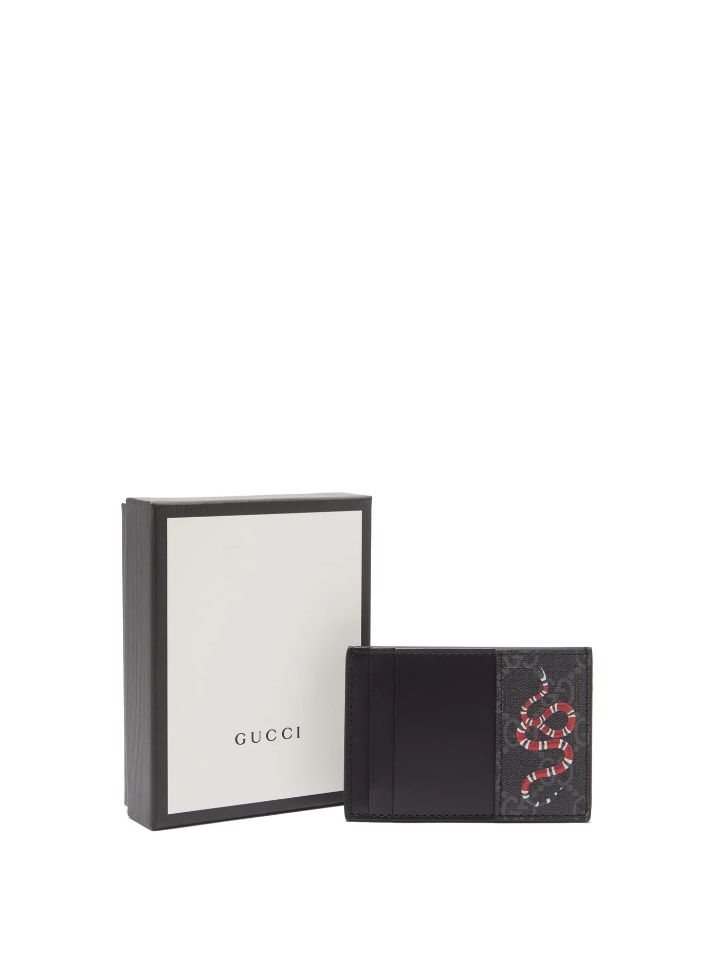 GG Supreme snake-print cardholder - 4