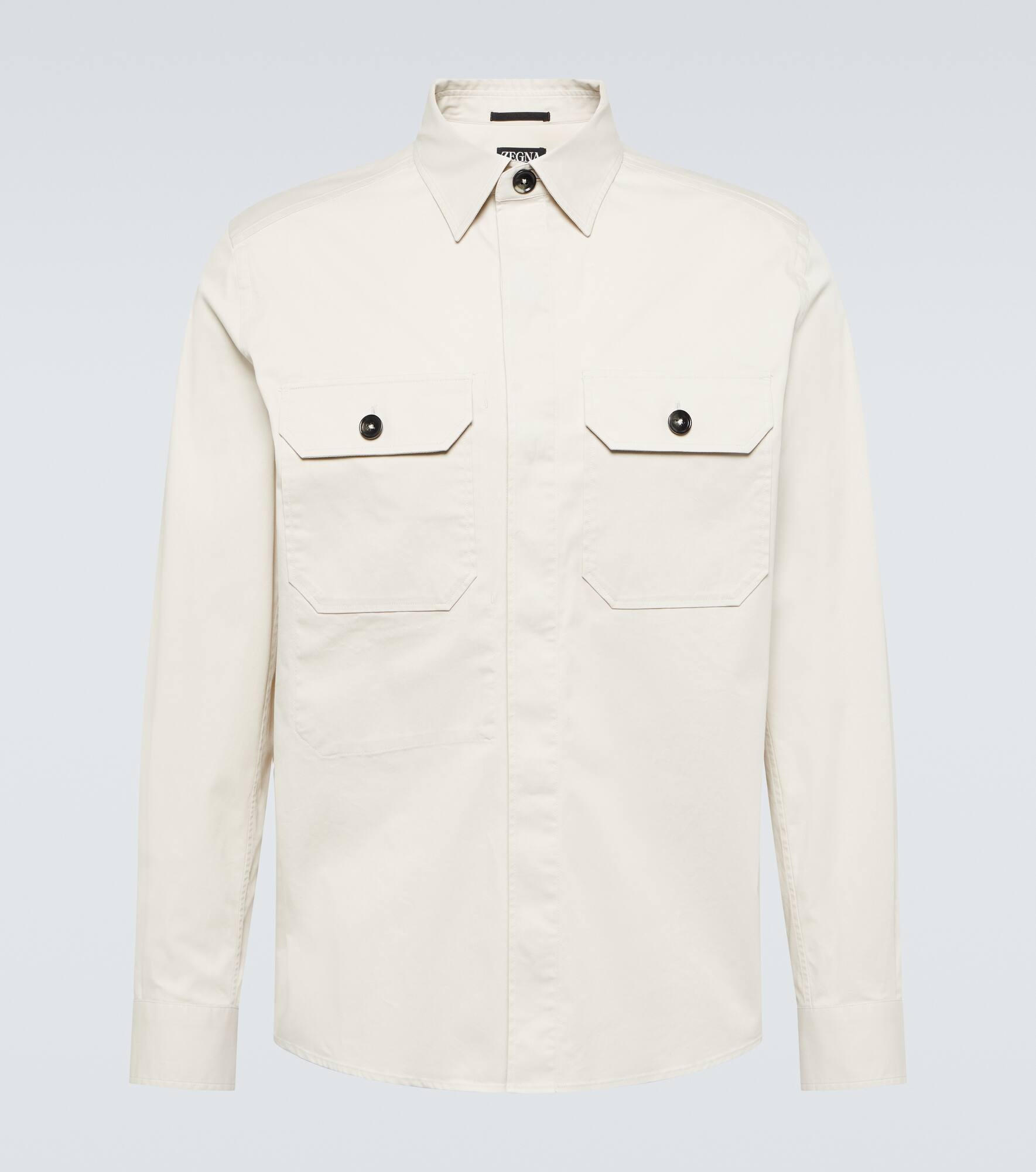 Cotton-blend overshirt - 1
