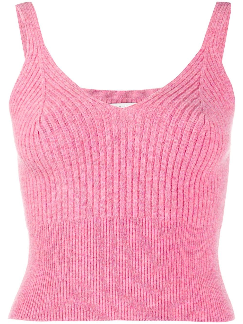 Twiny ribbed knit top - 1