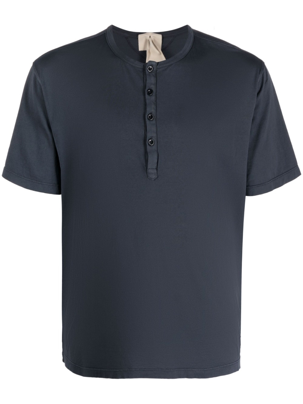 cotton Henley T-shirt - 1
