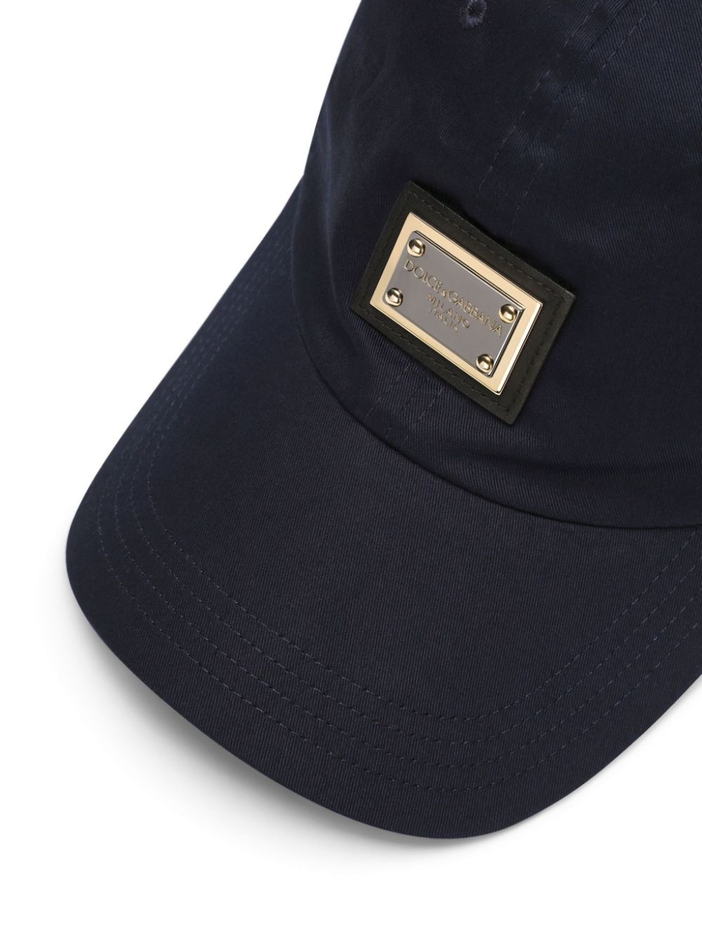 logo-plaque stretch-cotton baseball cap - 2
