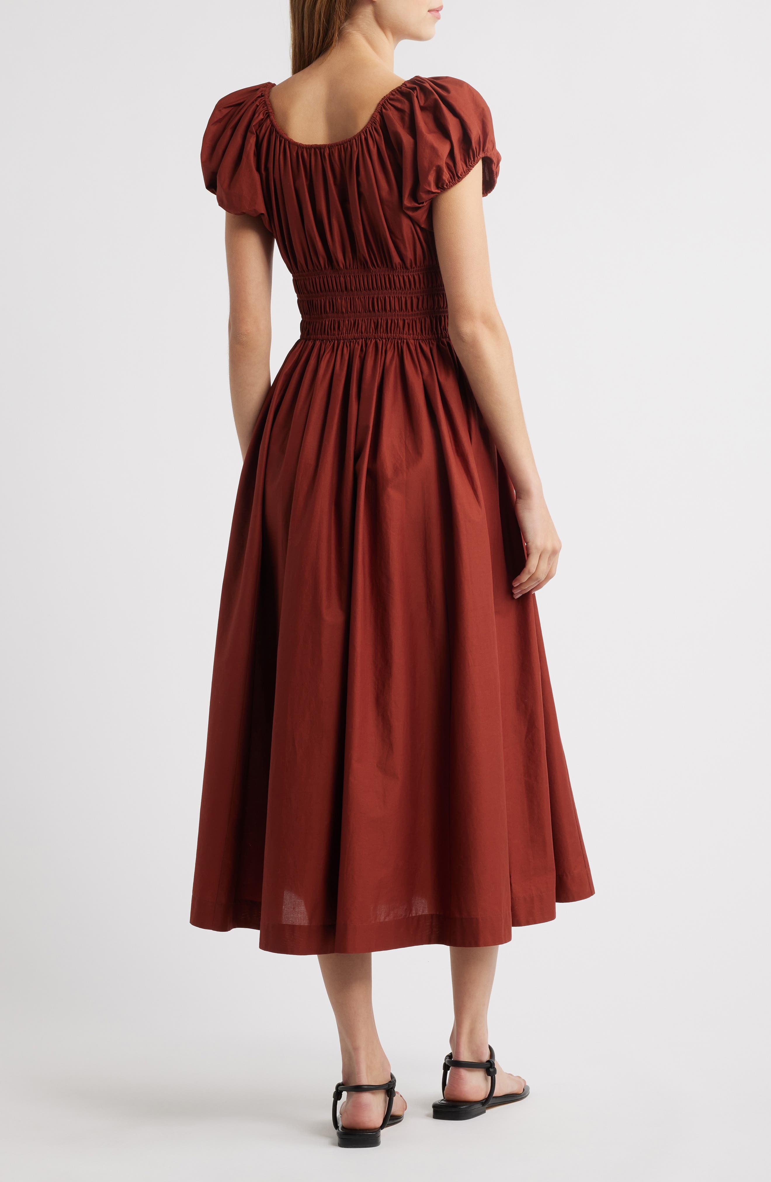 DÔEN Quinn Organic Cotton Poplin Maxi Dress in Amberwood at Nordstrom - 2