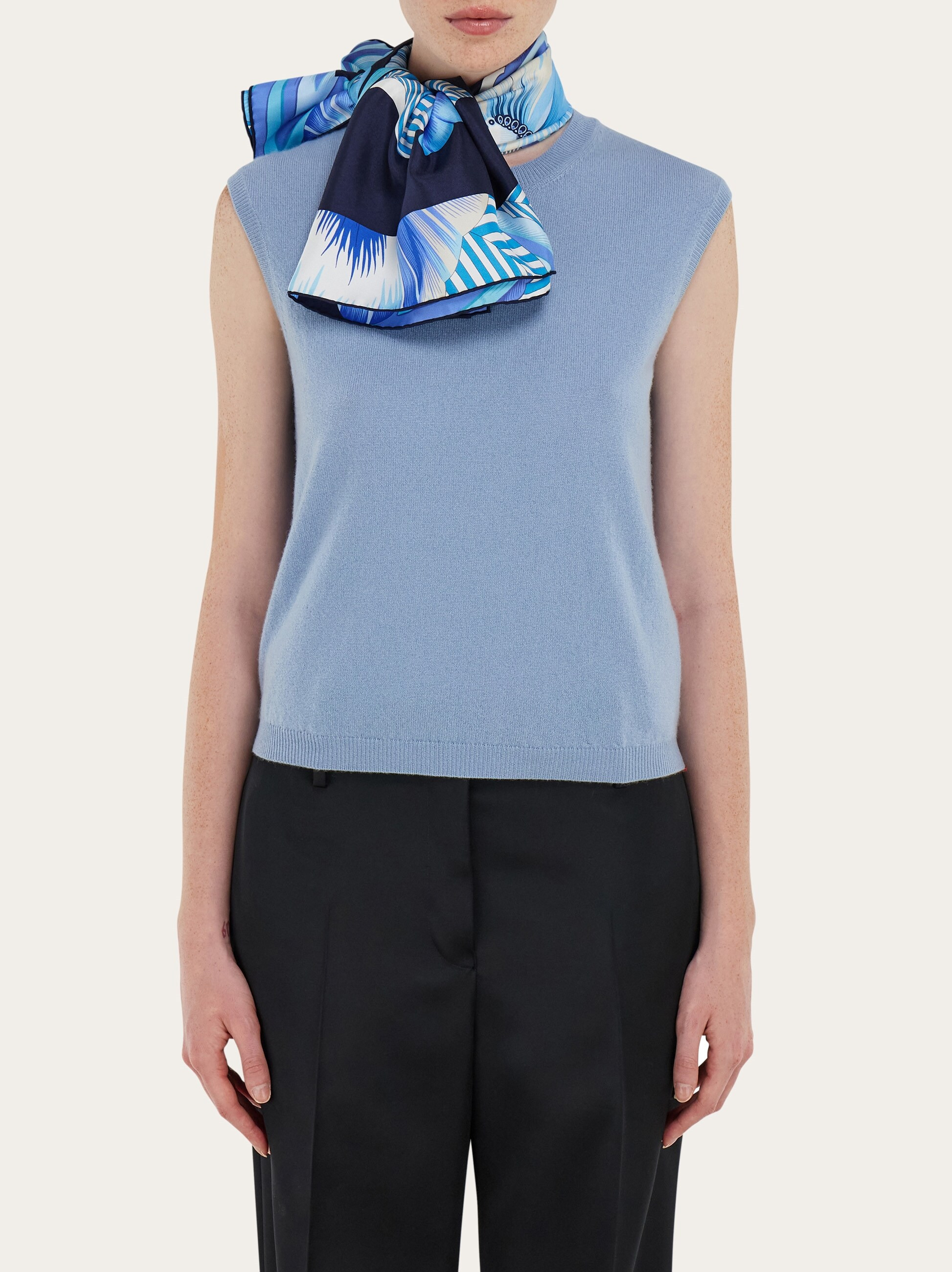 Brezza print silk scarf - 3