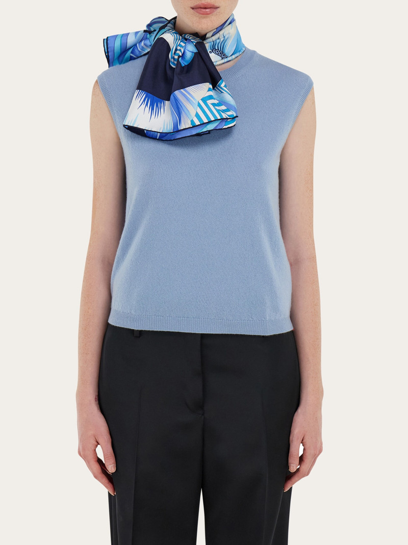 Brezza print silk scarf 3