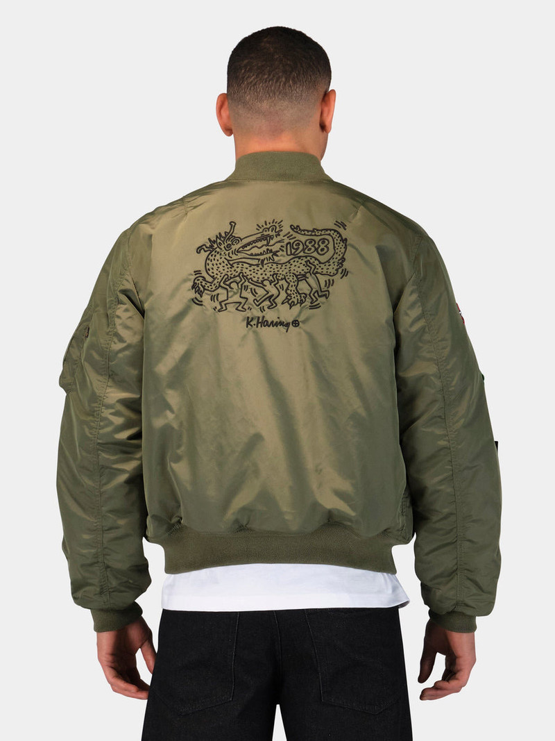 KEITH HARING X ALPHA MA-1 ALL REVERSIBLE 4