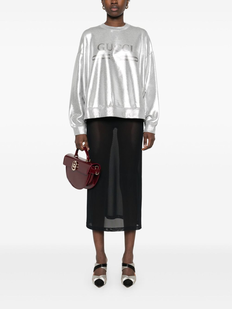 GUCCI lamé sweatshirt outlook