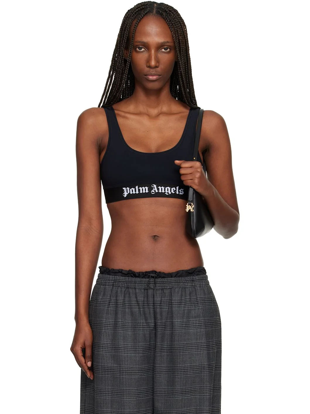 Black Classic Logo Sport Bra - 1