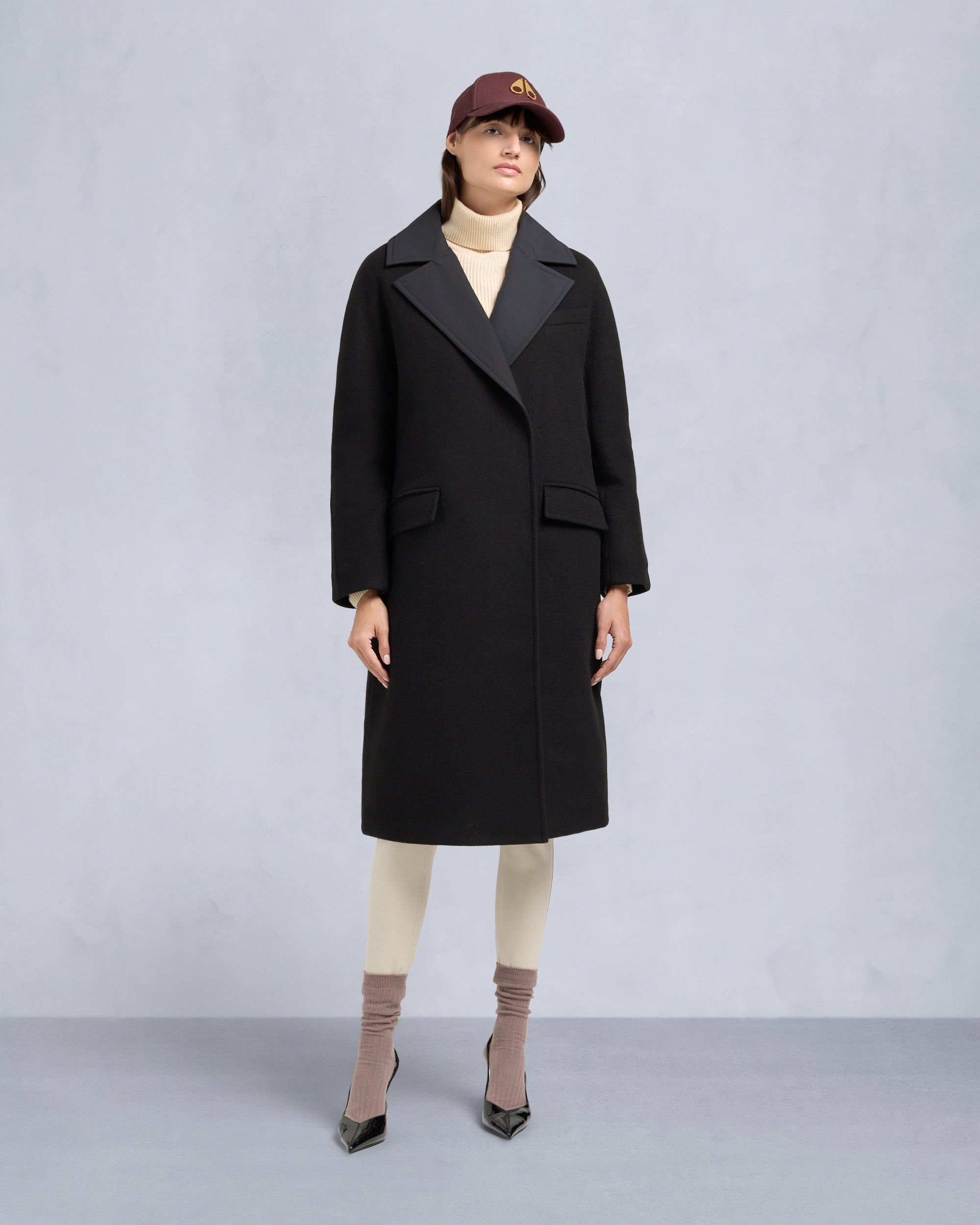 LAFLEUR WOOL LONG WRAP COAT - 2