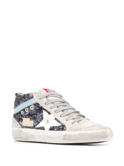 Golden Goose Mid Star sequinned high-top sneakers outlook